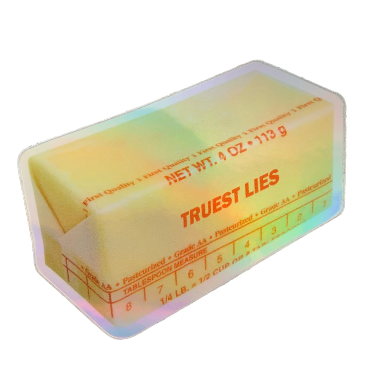 Butter Holographic Sticker