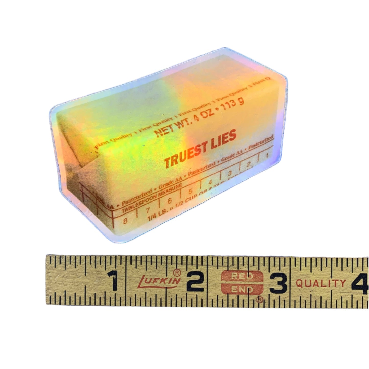 Butter Holographic Sticker