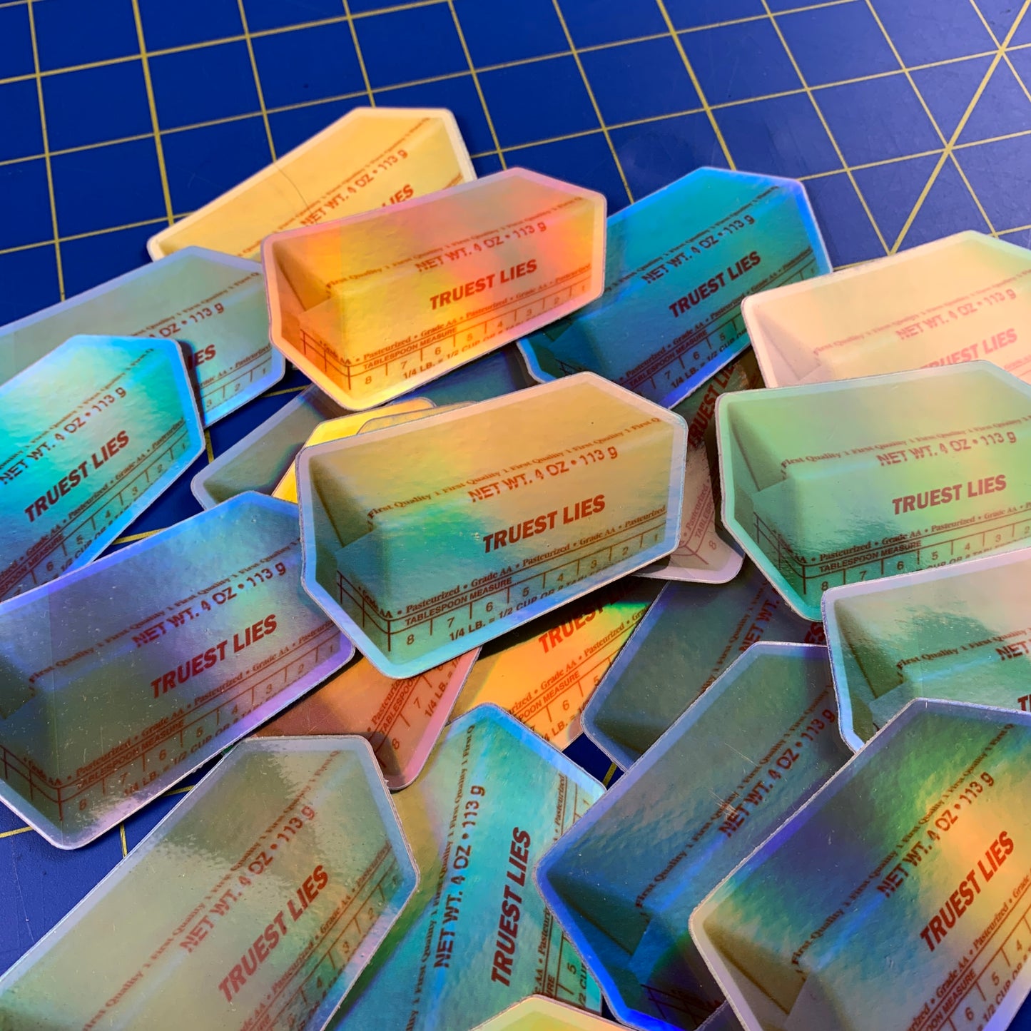 Butter Holographic Sticker