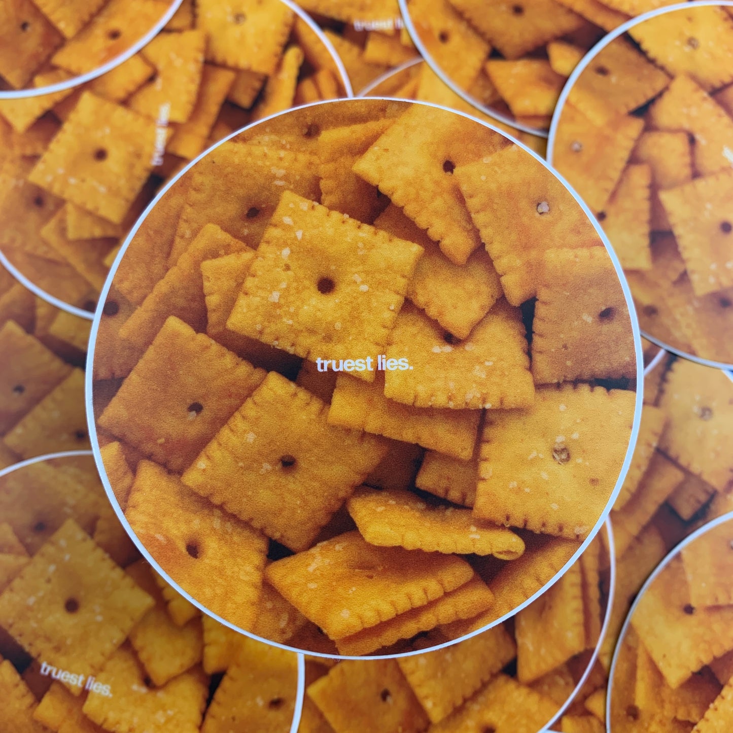 Orange Crackers Sticker
