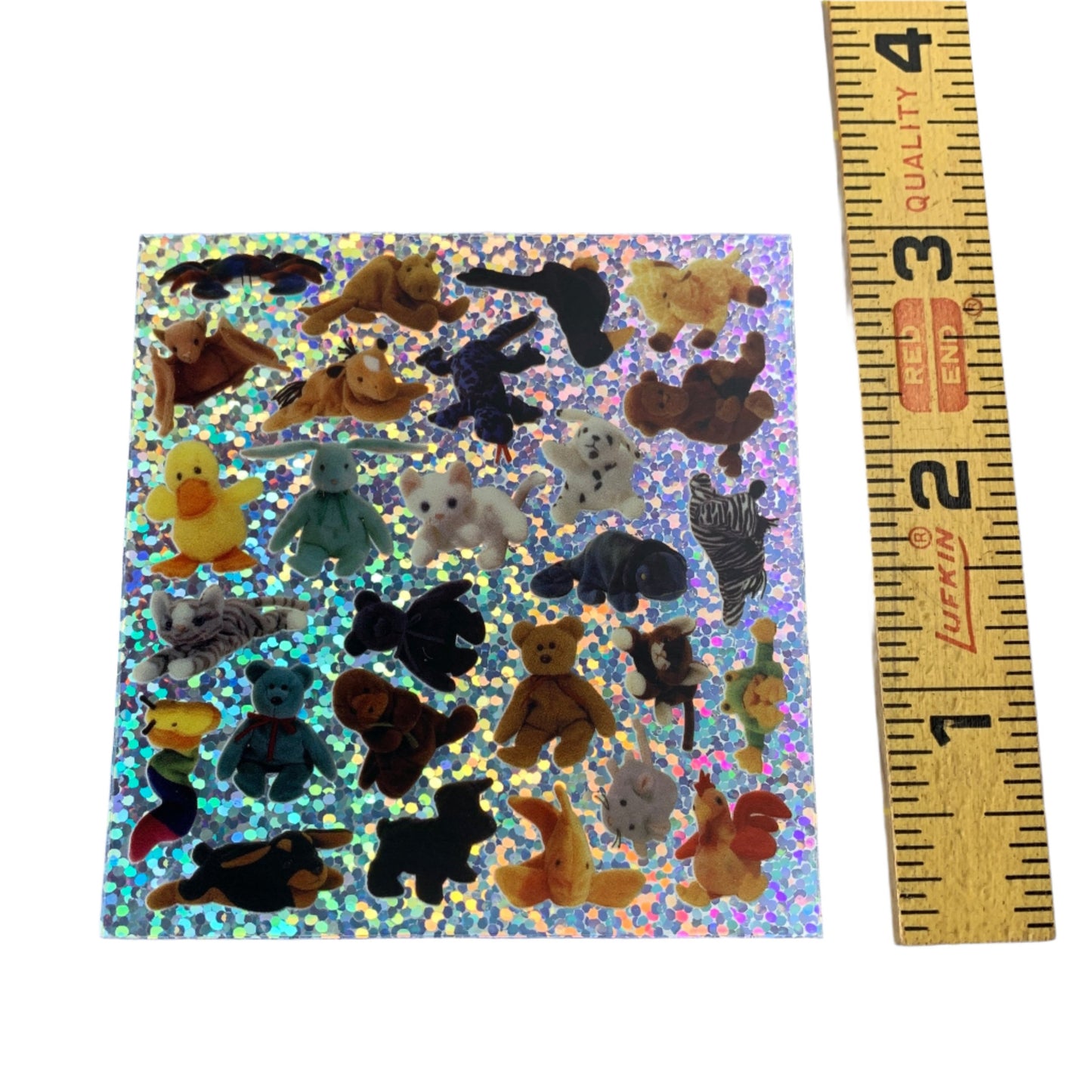 Stuffed Animals Glitter Stickers