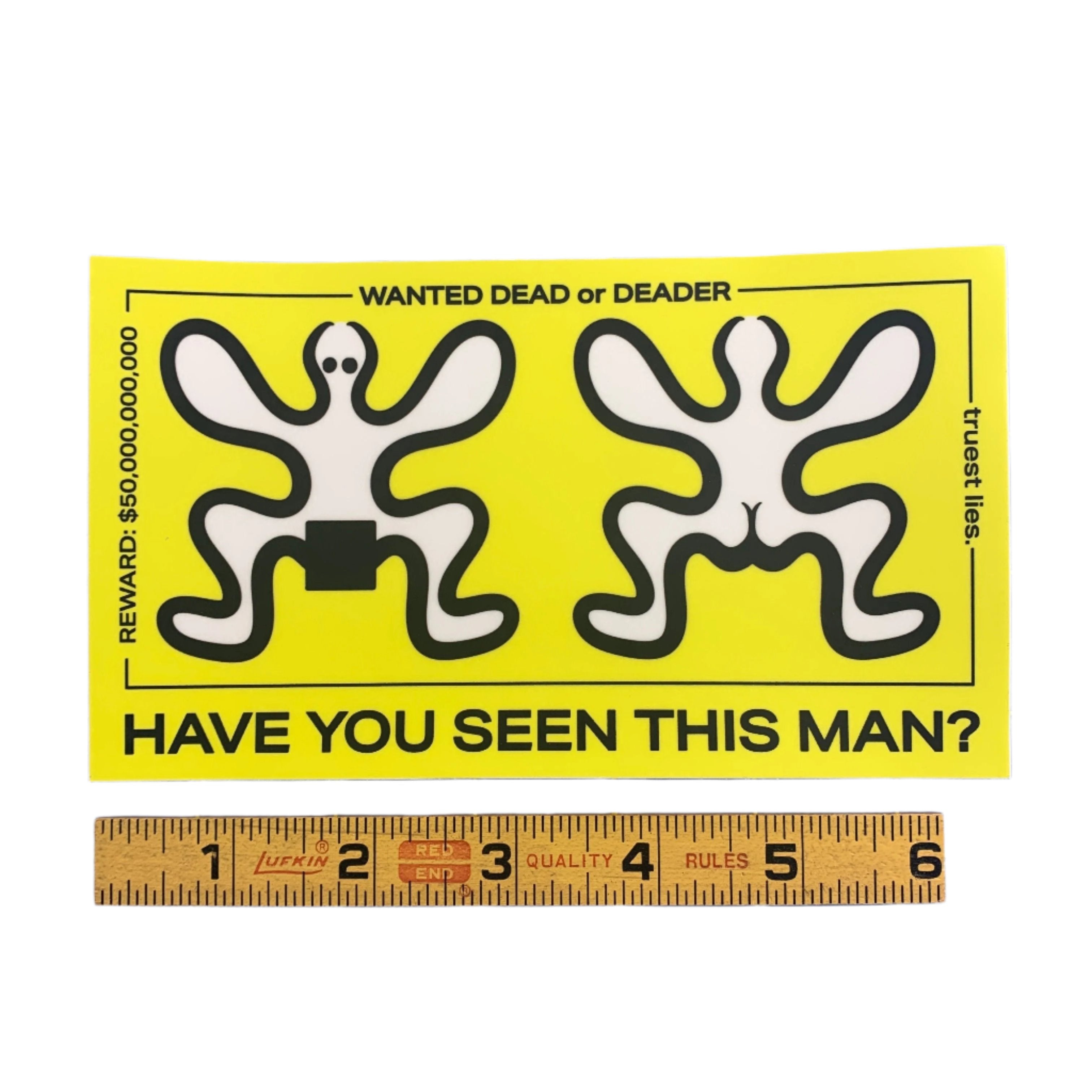 Check Man Sticker HAVE YOU SEEN THIS MAN Bumper Sticker – My Store