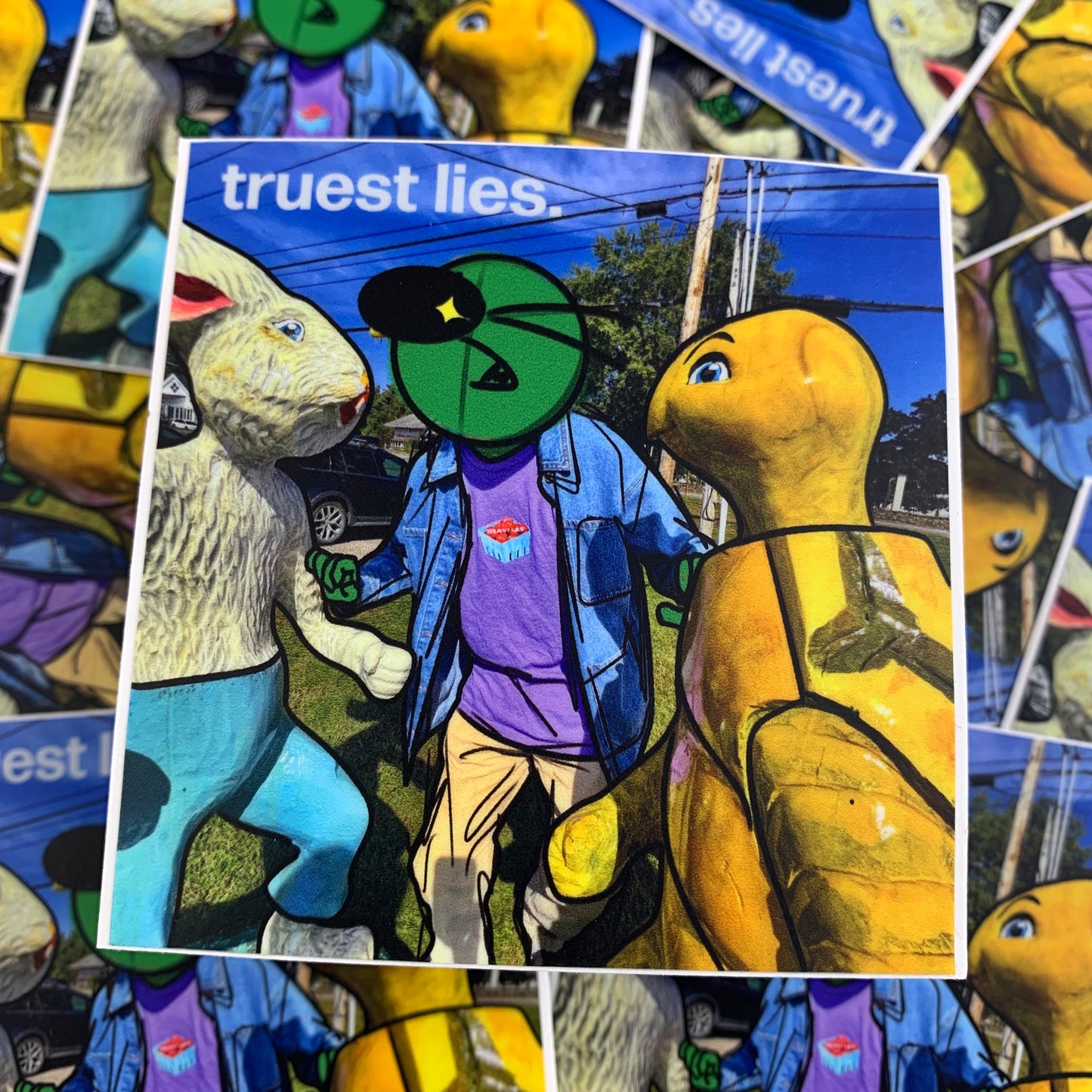 The Turtle and the Hare FIGHT Sticker