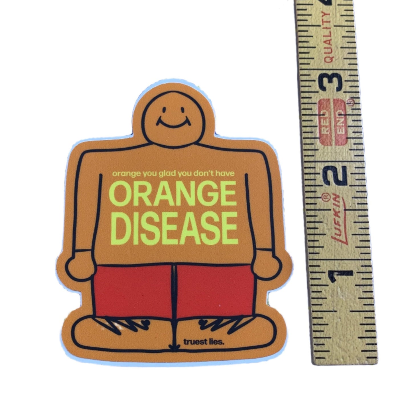 Orange Disease Sticker