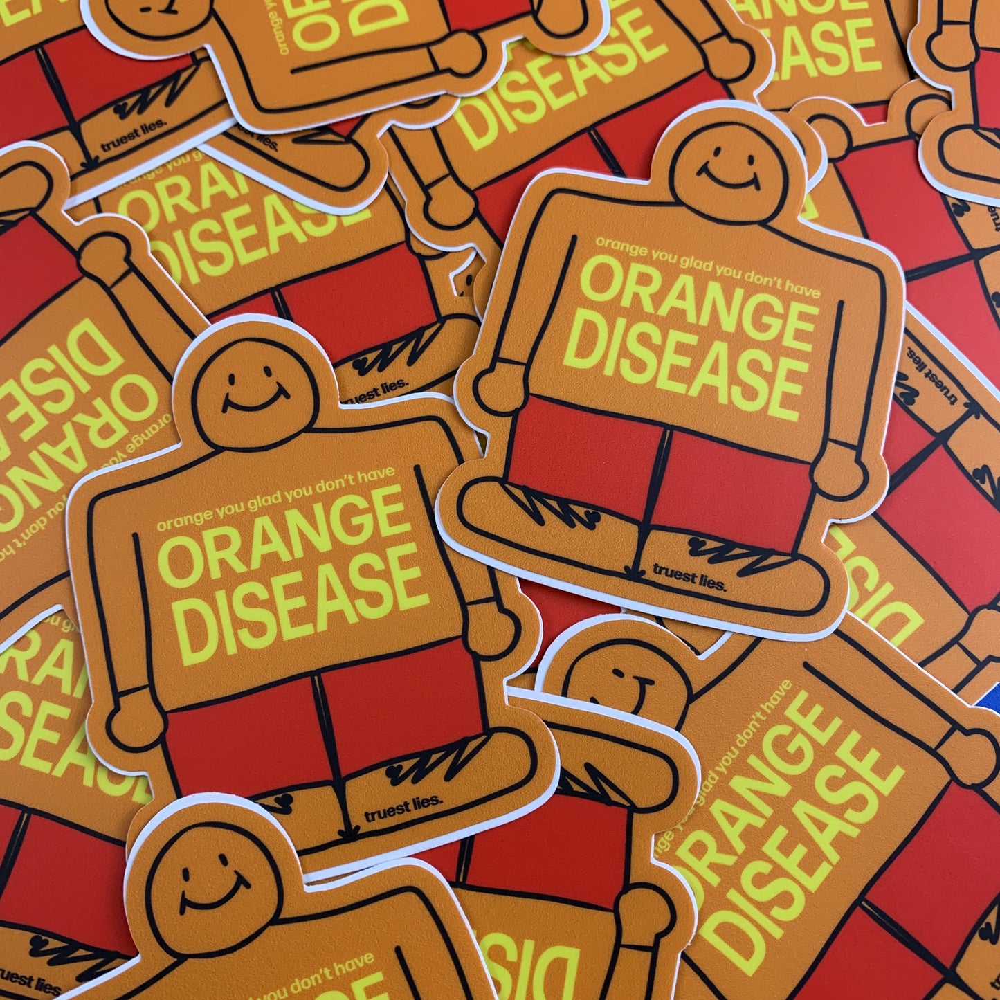 Orange Disease Sticker