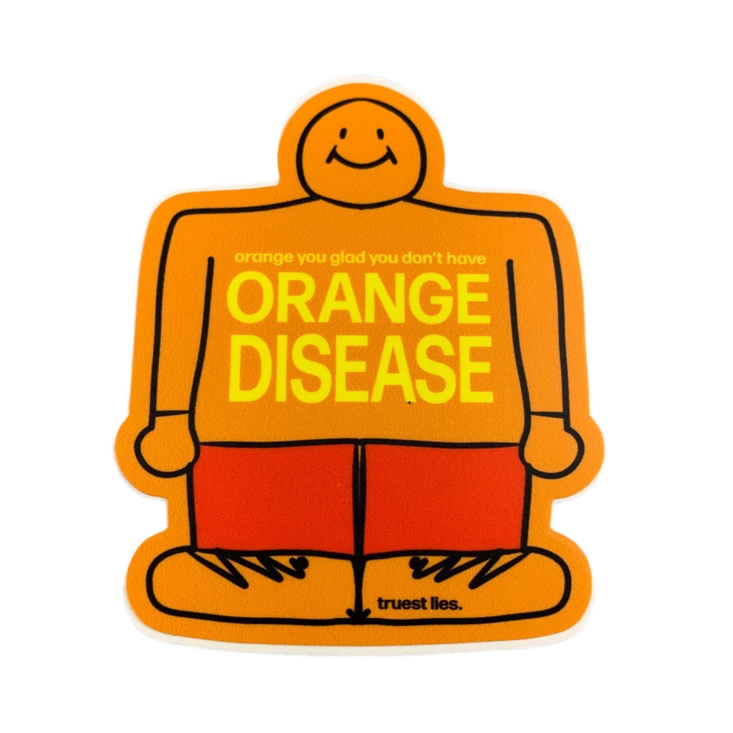 Orange Disease Sticker