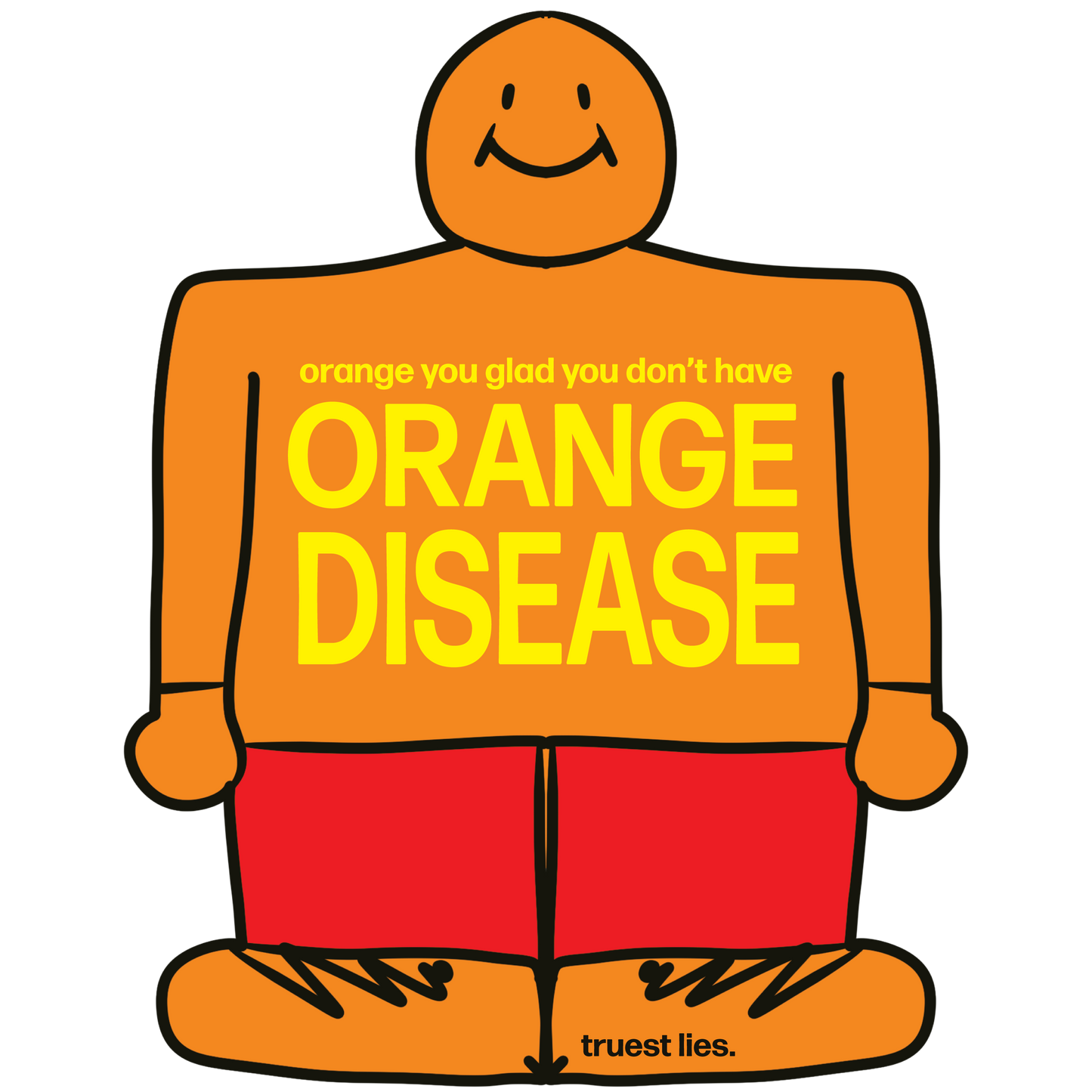 Orange Disease Sticker